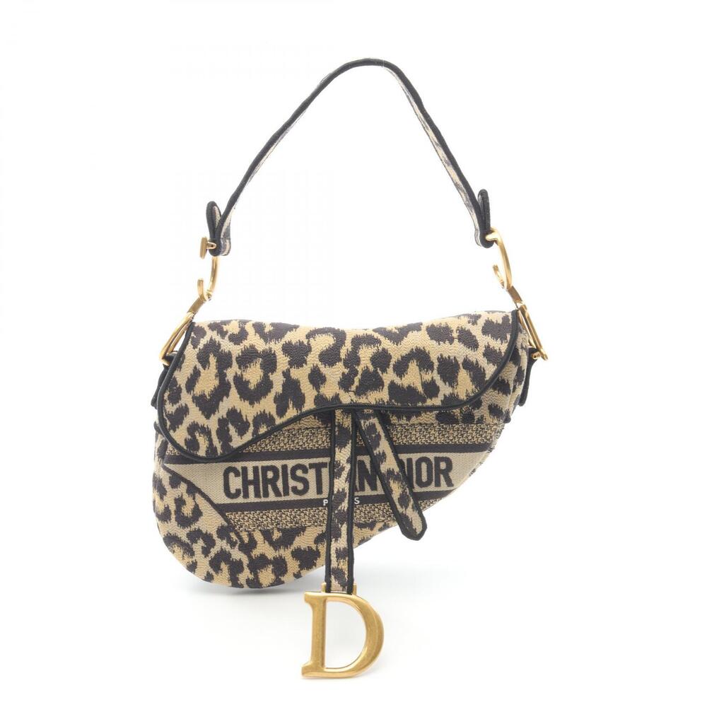 Dior SADDLE handbag canvas beige brown tones - Picture 1 of 7